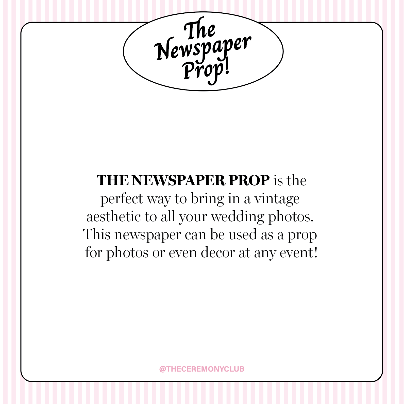 Wedding newspaper Newspaper Prop bundle