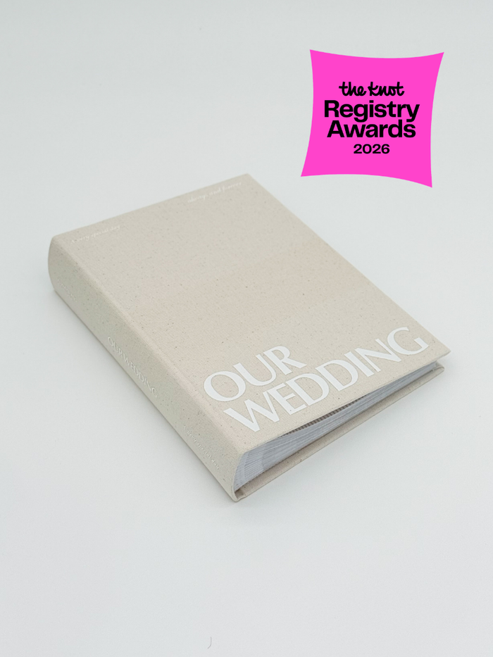 Wedding Photo Album in classic linen