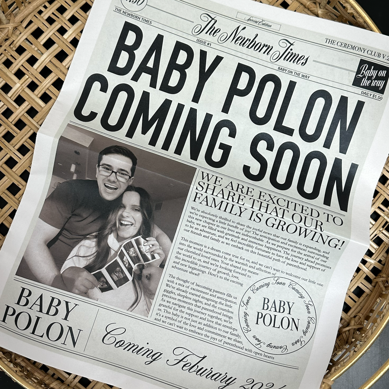 BABY NEWSPAPER