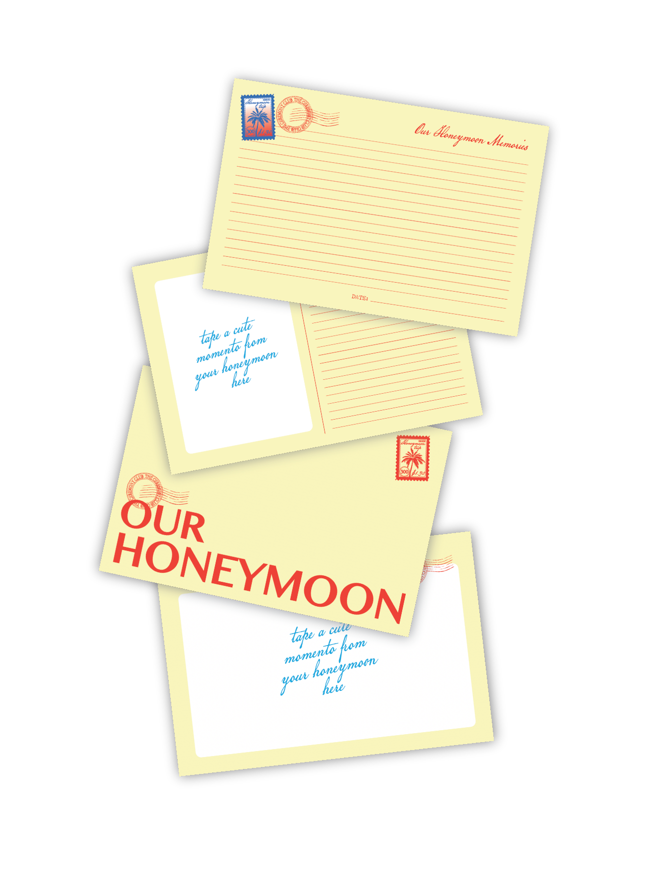 Honeymoon photo album insert pack
