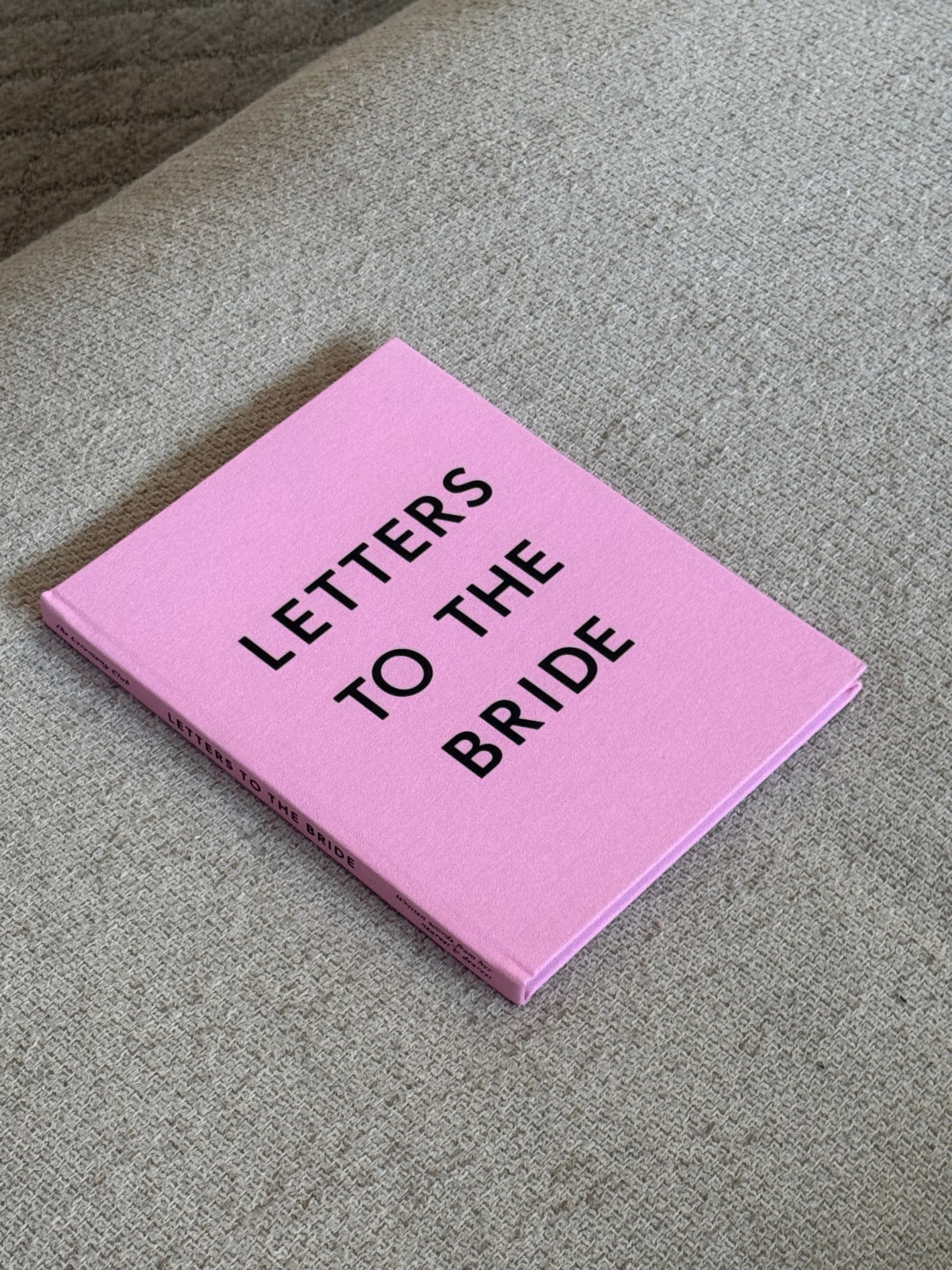 Letters to the Bride Book in Pink