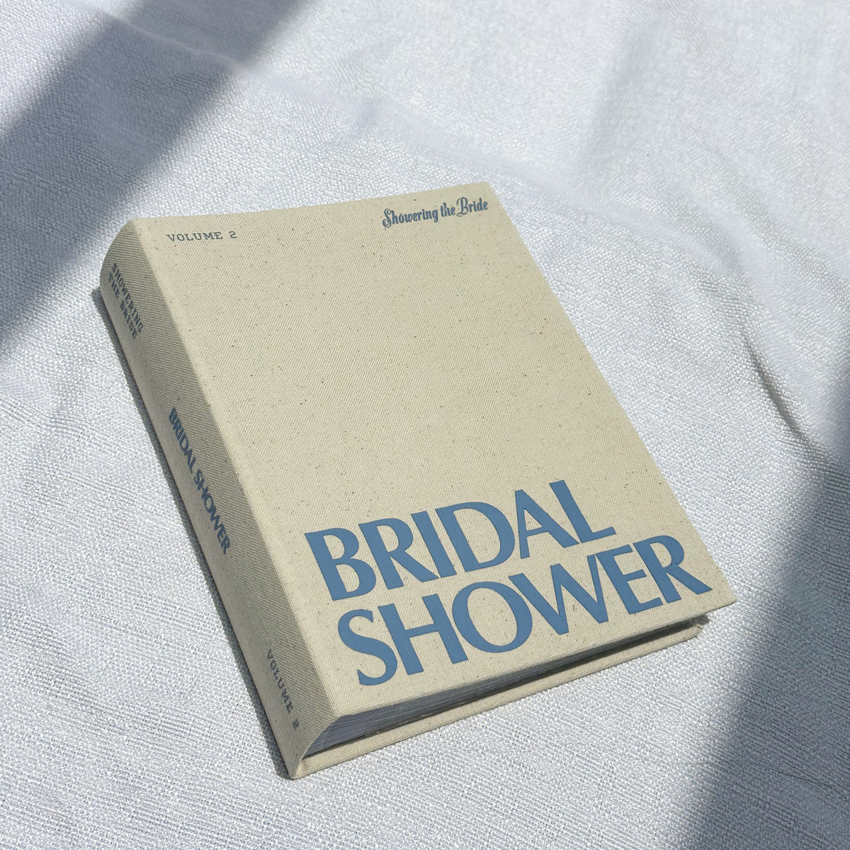 Linen Bridal Shower Photo Album