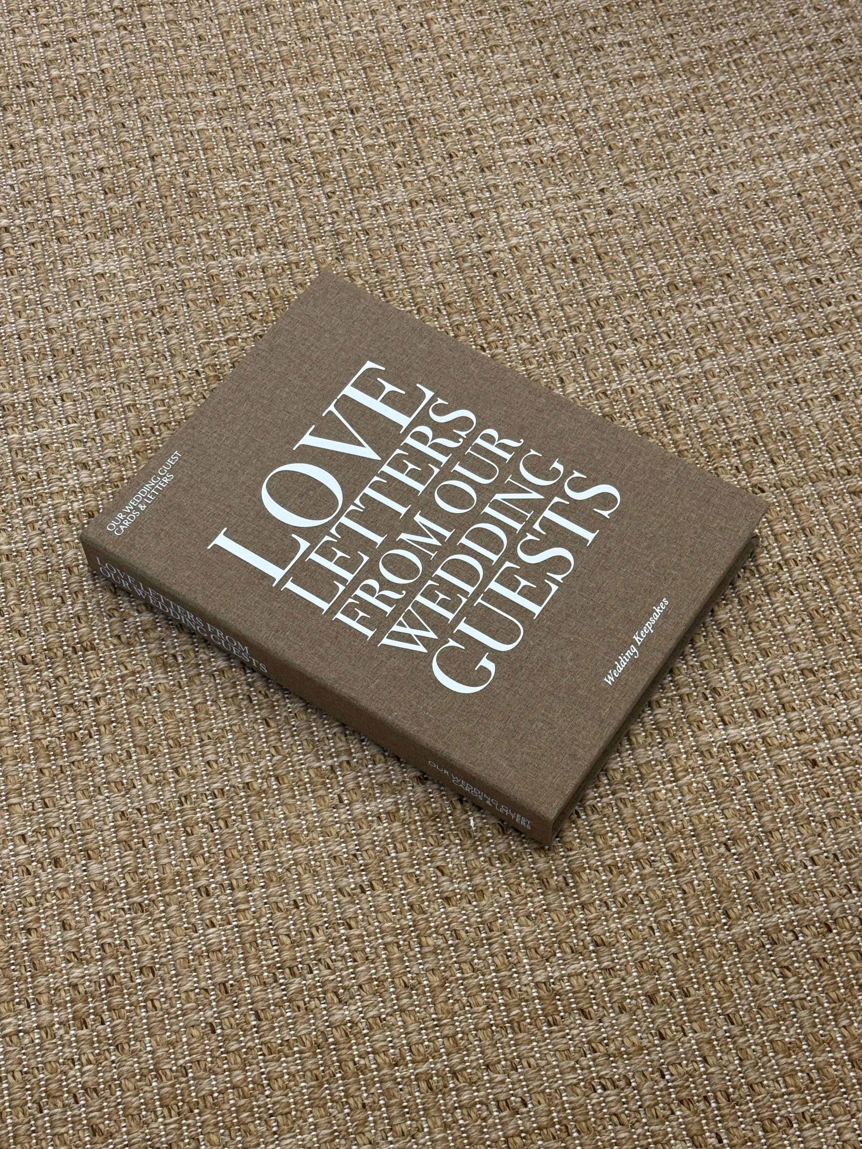 Wedding Guest Love Letters Keepsake Book Box