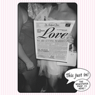 Wedding newspaper Newspaper Prop bundle