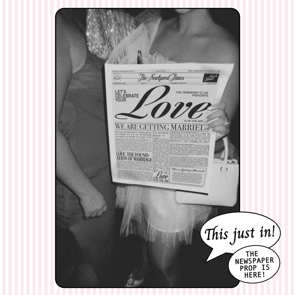 Wedding newspaper Newspaper Prop bundle