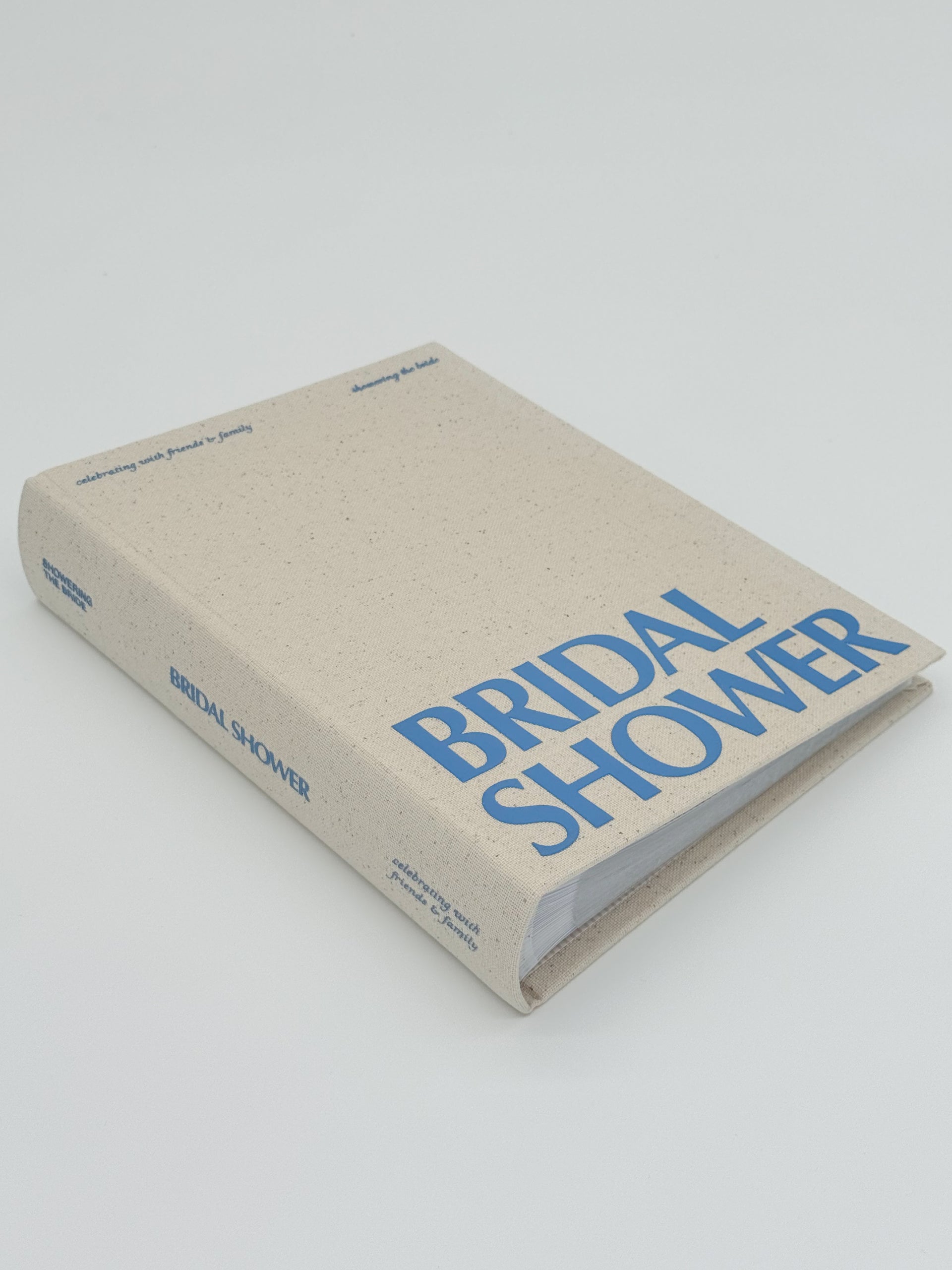 Linen Bridal Shower Photo Album