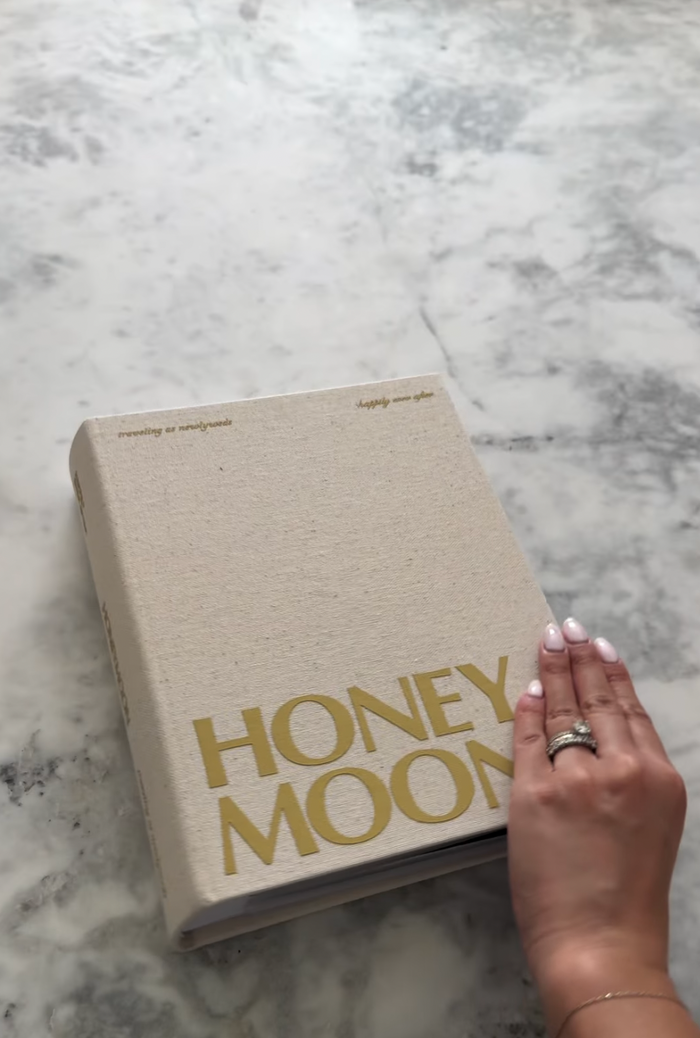 A timeless way to display all the memories we captured on our honeymoon 🍯🌙🤍