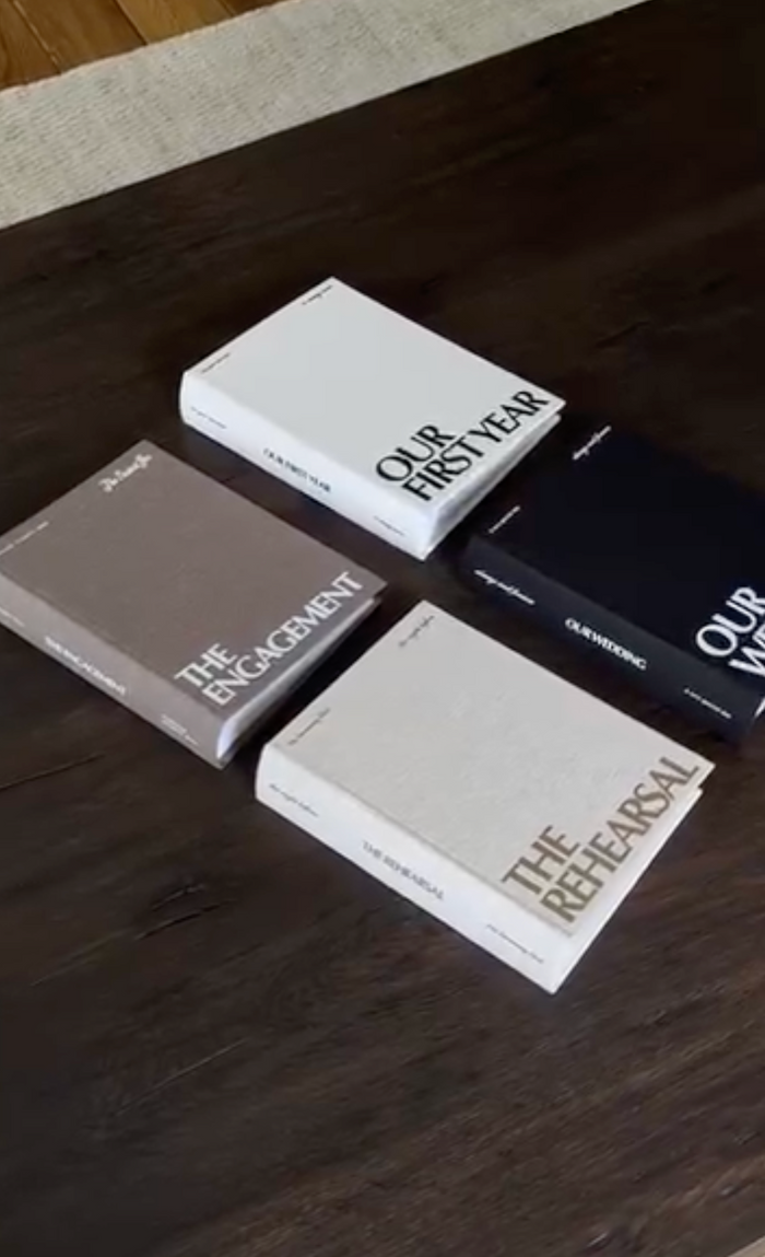 The wedding photo album bundle is such a special way to start building your collection