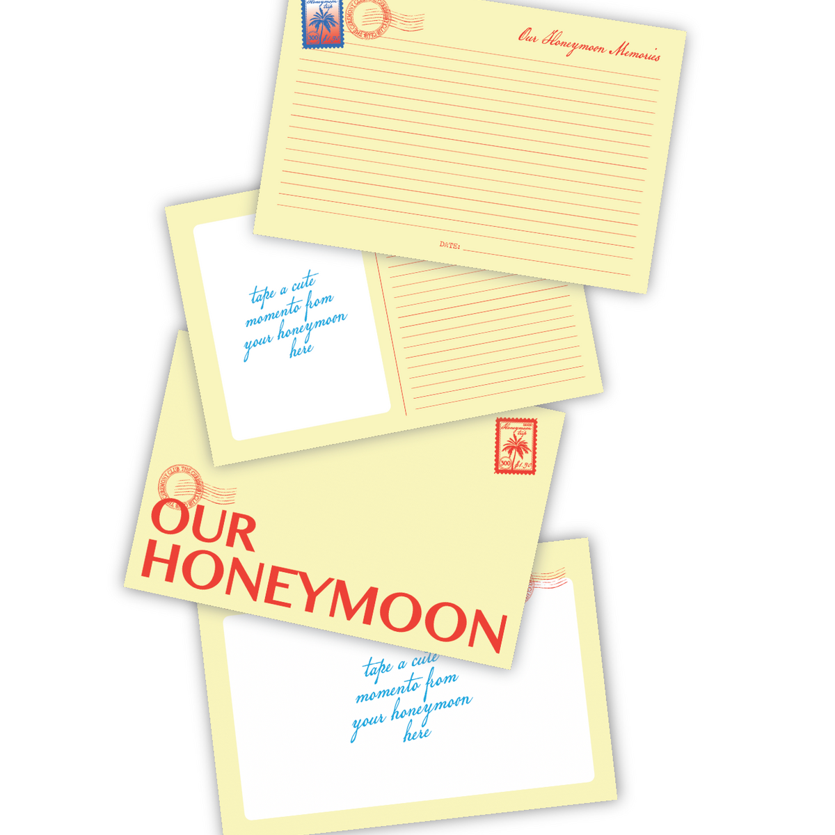 Honeymoon photo album insert pack