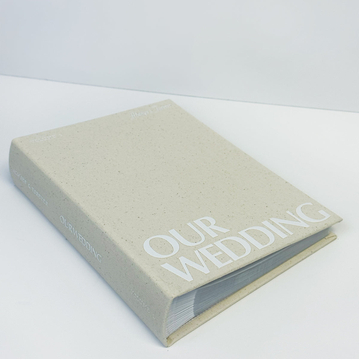 Wedding Photo Album in classic linen