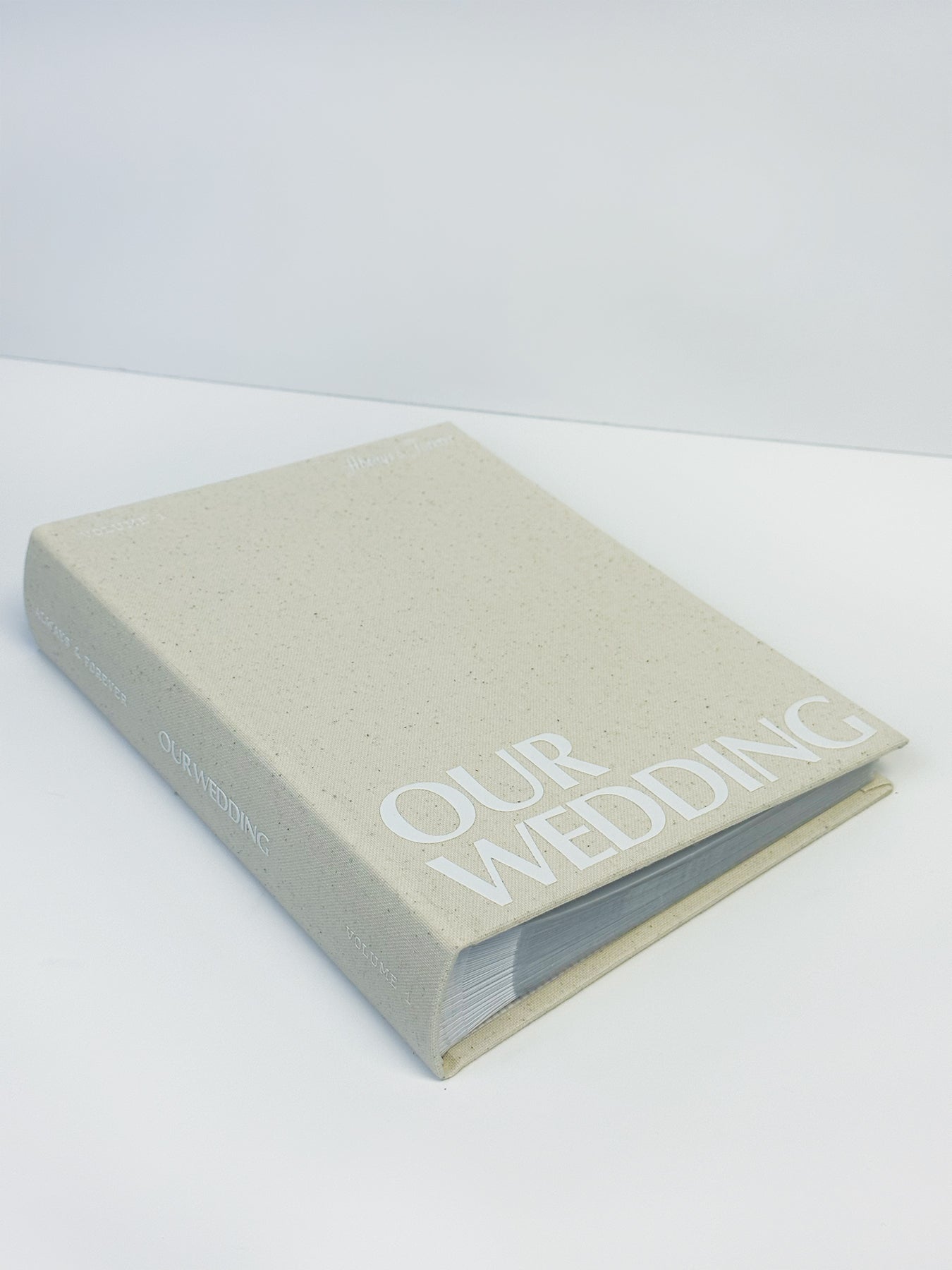 Wedding Photo Album in classic linen