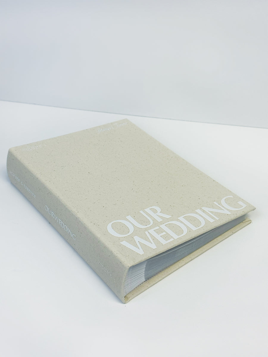 Wedding Photo Album in classic linen